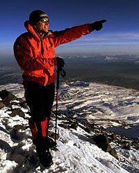 Christoph Höbenreich am Gipfel des Ararat